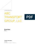 Sample Business Plan Transportation