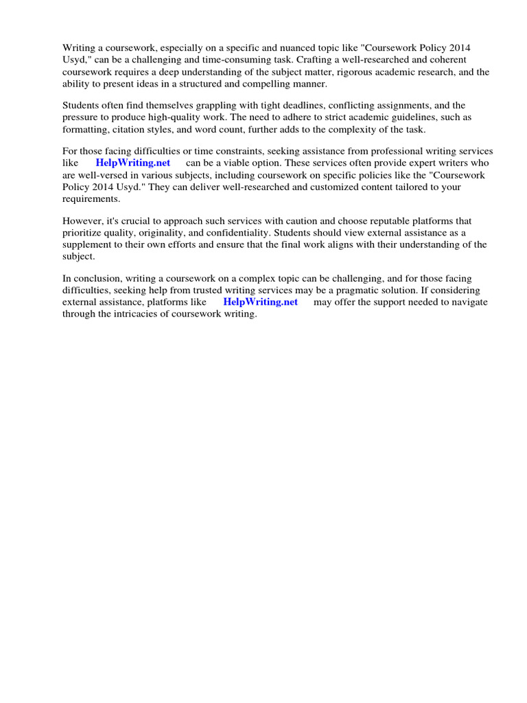 Coursework Writing Help for Students | PDF | Monetary Policy | Money