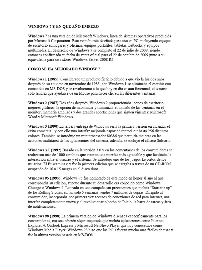 Windows 7 y en que a o empezo pdf microsoft windows windows vista