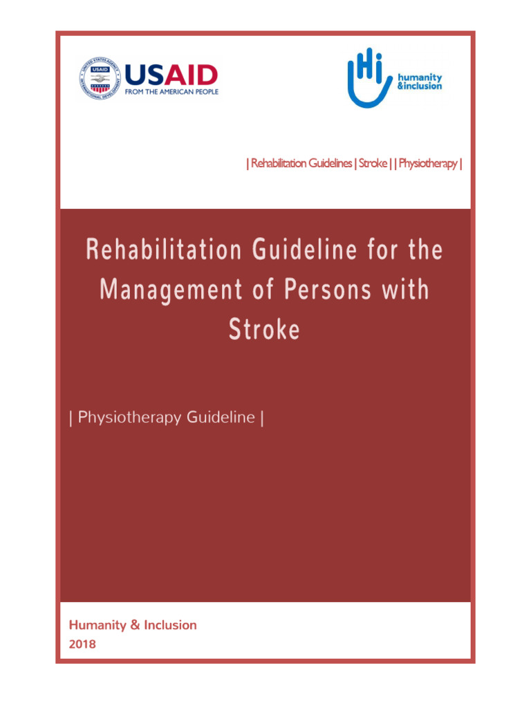Stroke Rehabilitation Guidelines | PDF | Physical Therapy | Stroke