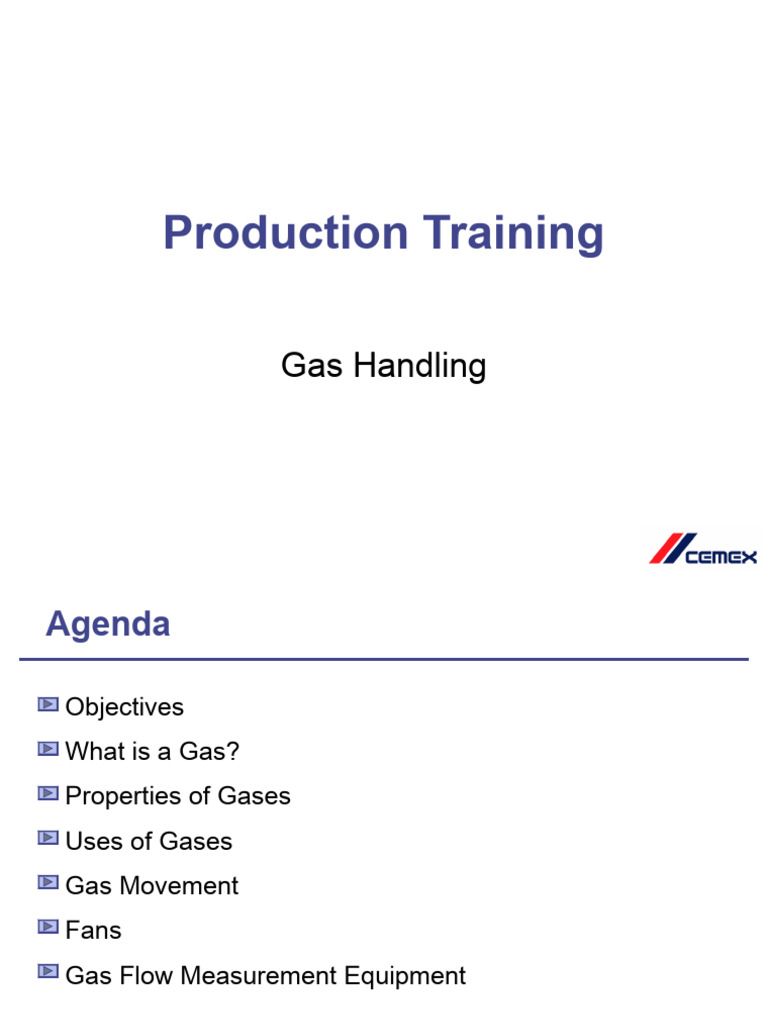 Prod Training Gas Handling Pdf Humidity Gases