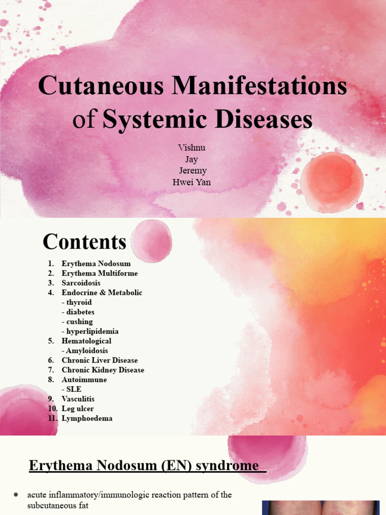 Cutaneous Manifestations of Systemic Diseases | PDF | Hyperthyroidism ...