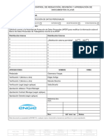 Control de Redaccion Revision y Aprobacion de Documentos (Formulario de Modificación)