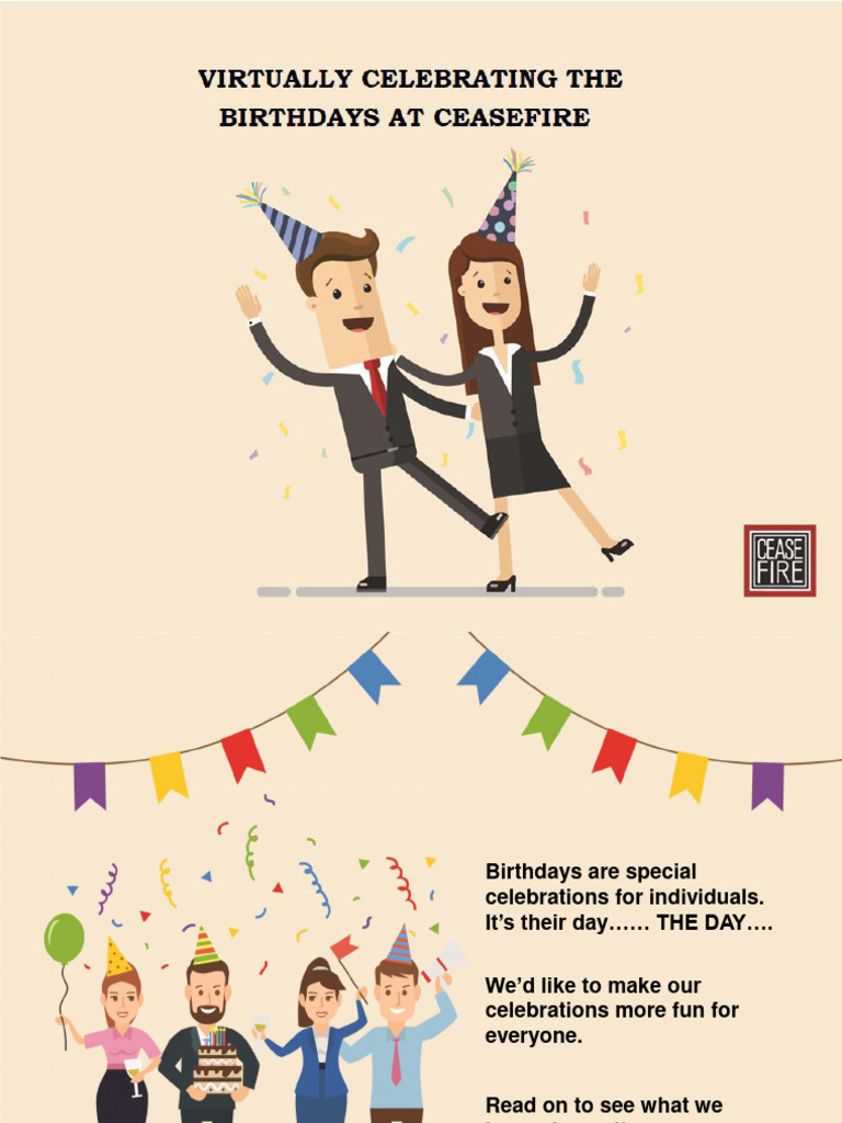 Virtual Birthday Celebration Guide | PDF | Computing