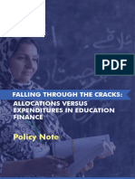 Policy Note - Education Finance