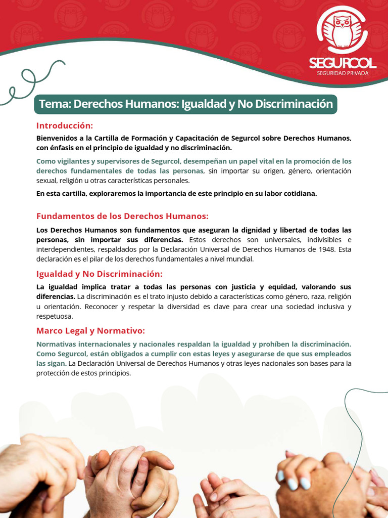 Derechos Humanos: Igualdad y No Discriminación | PDF | Igualdad social ...