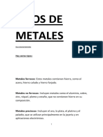 Trabajo Metales