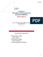 Lecture 2 Principles of Economics and Economic Methods 2019