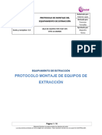 Protocolo Montaje Equipos Del Sistema de Extraccion - Rev. A