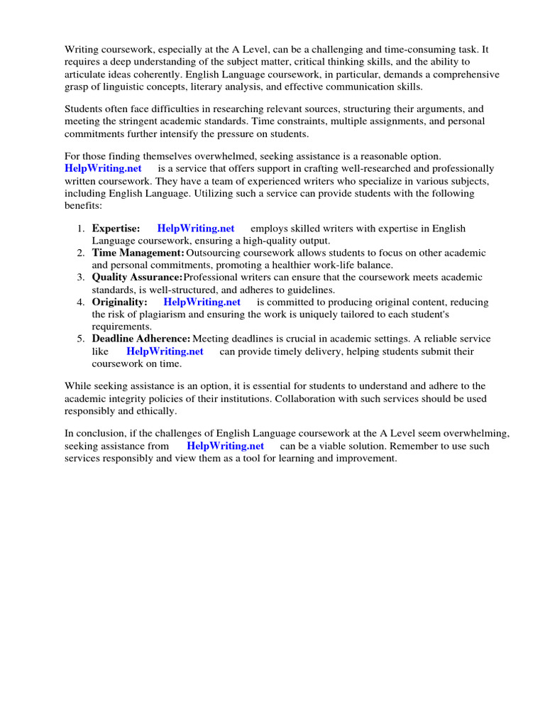 English language coursework a level ideas pdf essays chemical bond