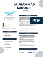 M Saboor CV