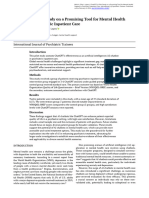 Chatgpt A Pilot Study On A Promising Tool For Mental Health Support in Psychiatric Inpatient Care