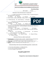 CAD Test For BEI III Level