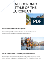 Social Economic Lifestyle of The European