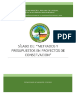 2023-2 - Sa050803 Metrados y Presupuesto en Proyectos de Conservacion