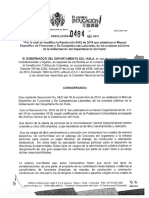 RESOLUCIÓN 0484 DE 2019 manual especifico de funciones gobernacion del huila