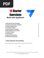 10 App Sheet Exercises