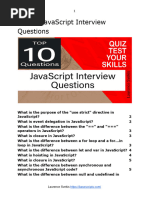 10 JavaScript Interview Questions V9