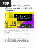 10 JavaScript Questions With Solutions