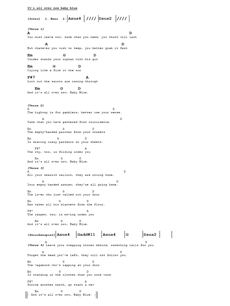 Its all over now baby blu pdf