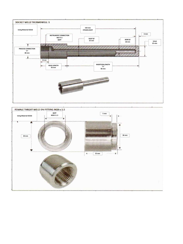 Socket Weld Thermowell PDF
