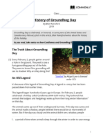 The History of Groundhog Day-Teacher