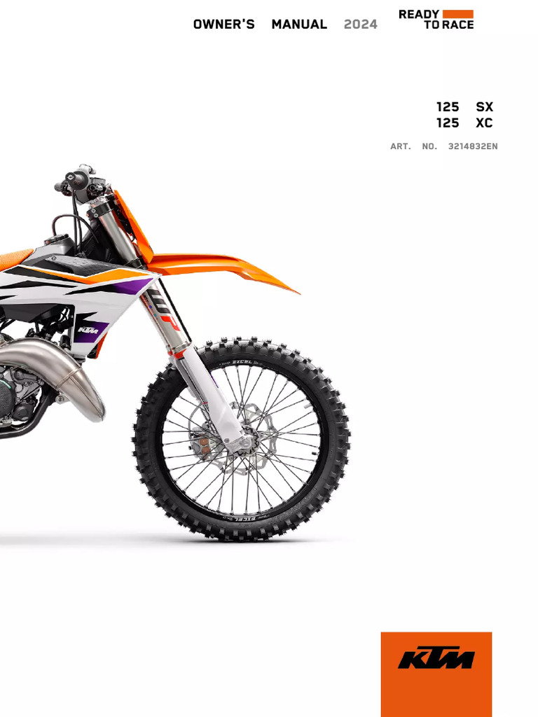 2024 KTM 125 SX Owner's Manual | PDF | Technology & Engineering