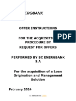 RFP Offer Instructions Energbank Loan Origination and Management Solution PDF