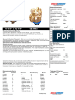 10 5/8" X 12 1/4" SBX152: Especificaciones