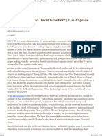 What Happened To David Graeber - Los Angeles Review of Books