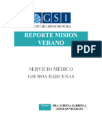 REPORTE Mision Verano