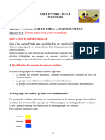 AP 6ème L3 Etude Des Couleurs Matières