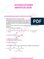 Case Based Question Aldehyde Ketones Carboxylic