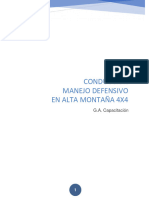 Manual Conducción Manejo Defensivo en Alta Montaña 4x4 GA