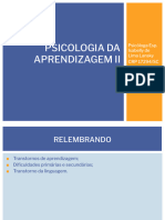 Psicologia Da Aprendizagem II - Aula 7