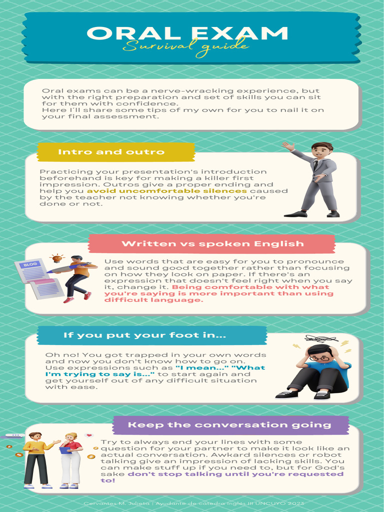 Oral Exam Survival Guide | PDF | Conversation | Human Communication