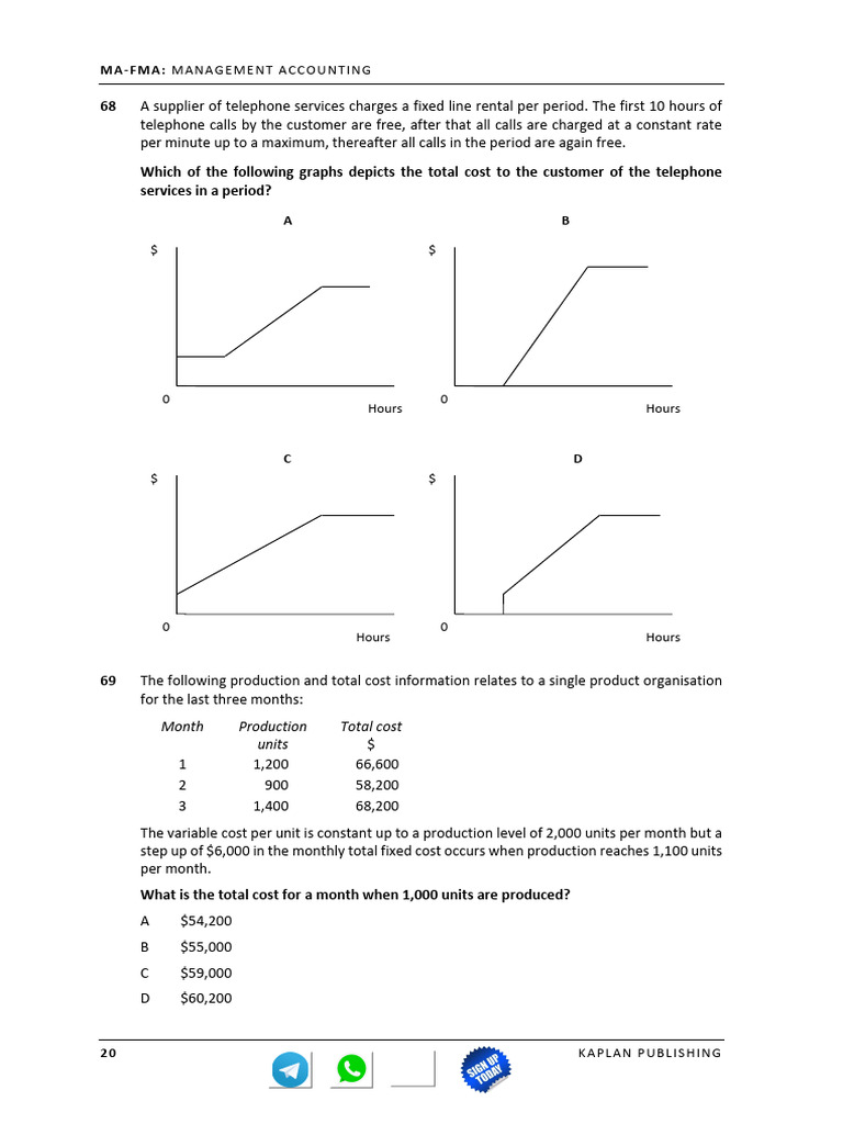 Management Accounting Cost Analysis | PDF | Sampling (Statistics ...