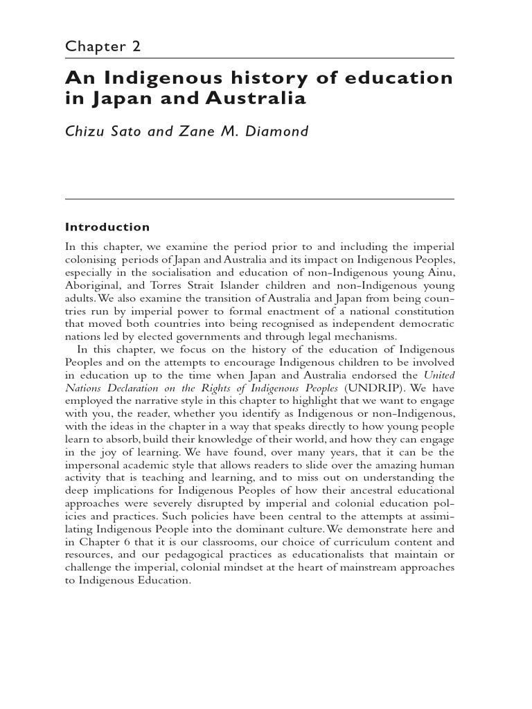 Indigenous Education in Japan and Australia | PDF | Indigenous ...