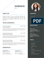Blue Black Professional Modern CV Resume