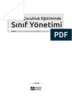 Okul Öncesi Sınıf Yönetimi