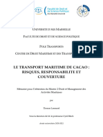 Master Maritime - Laemmel Thomas - Le Transport Maritime de Cacao