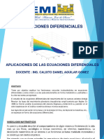 3 Aplicaciones de Las Ecuaciones Diferenciales Calixto Daniel Aguilar Gomez