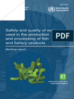 Safety and Quality of Water Used in The Production and Processing of Fish