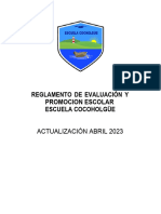 Reglamento Evaluación y Promoción Escolar Actualizado 2023