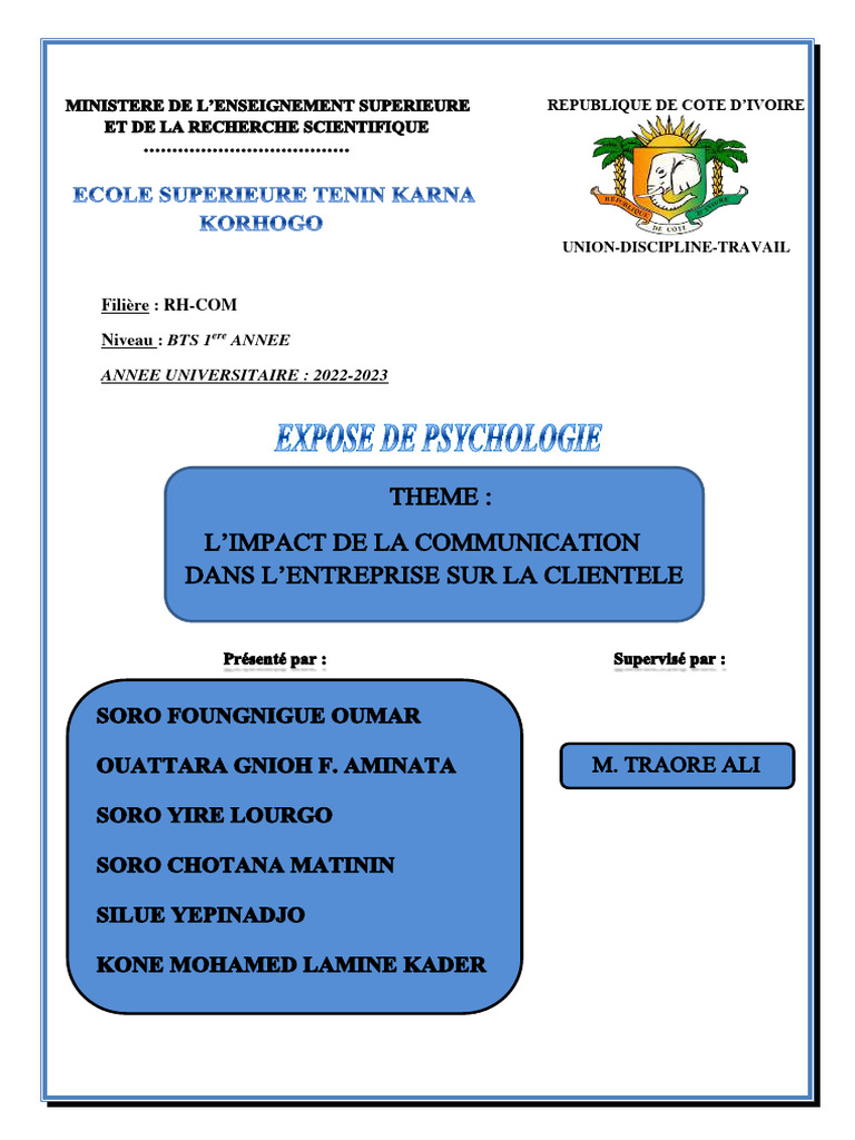 Impact de la communication en entreprise | PDF | Business | la ...
