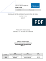 Gso-Pg-001-Programa de Gestion de Riesgos para El Control Del Peligro Aviario y Fauna