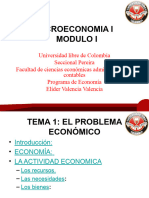 MODULO DE MICROECONOMIA I - Tema 1