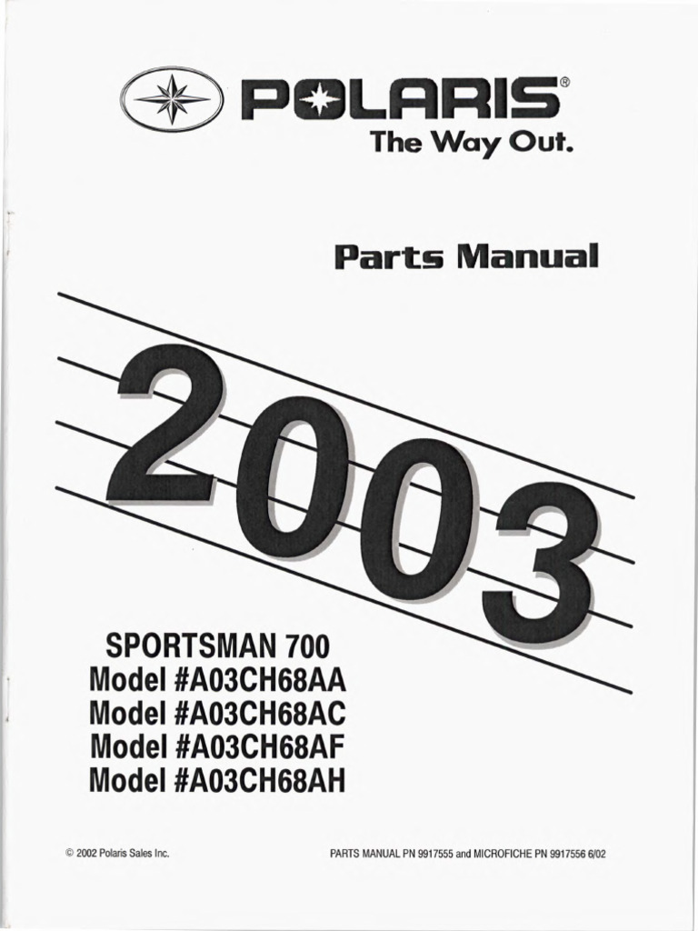 2007 POLARIS SPORTSMAN 700 MANUAL intelligence overview