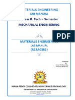 Materials Engineering Lab Manual