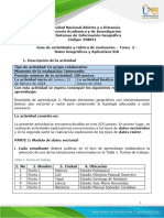 Guía de Actividades y Rúbrica de Evaluación - Unidad 1 - Tarea 2 - Datos Geográficos y Aplicativos SIG